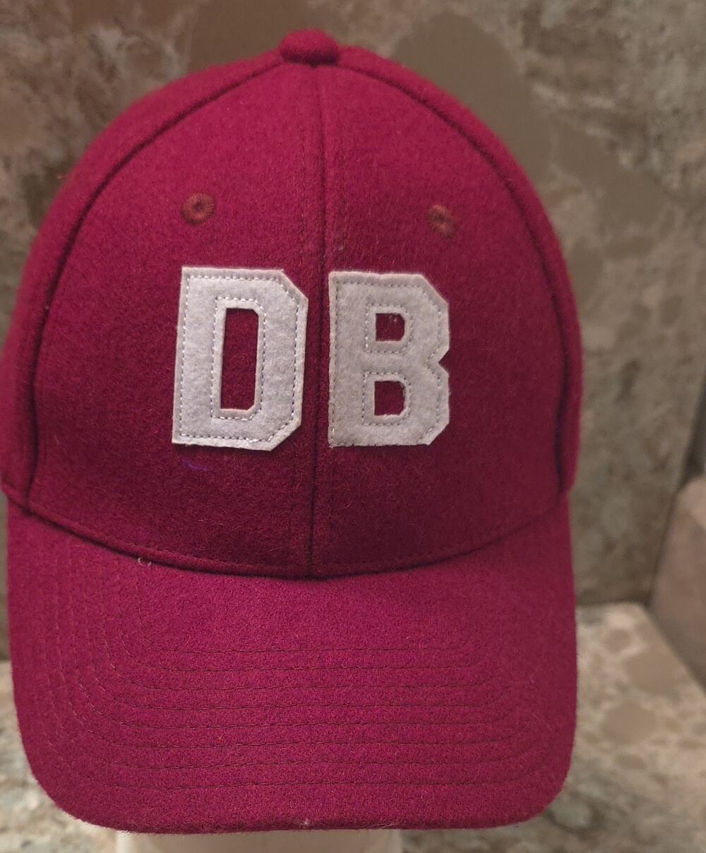 Dutch Bros Red Wool Hat Embroidered Logo Snapback Cap